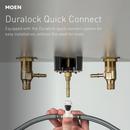 Moen Oil Rubbed Bronze Two Handle Widespread Bathroom Sink Faucet (Valve Included) 