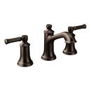 Moen Oil Rubbed Bronze Two Handle Widespread Bathroom Sink Faucet (Valve Included)
