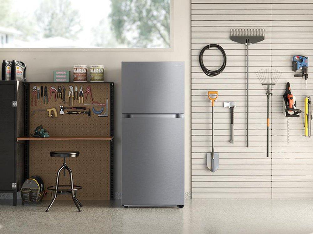 TOP MOUNT REFRIGERATOR STAINLESS STEEL 18 