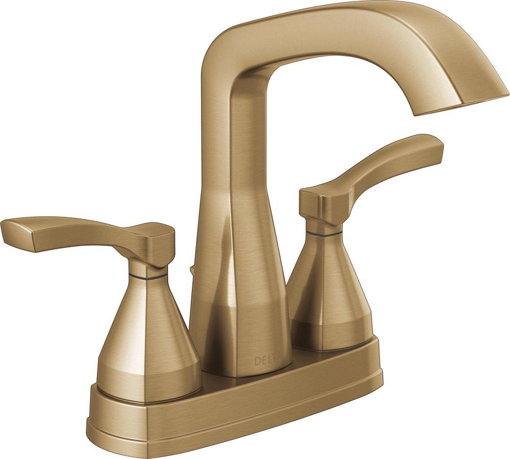 DELTA STRYKE TWO HANDLE CENTERSET BATHROOM FAUCET 