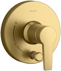 Single Handle Diverter Valve Trim in Vibrant&reg; Brushed Moderne Brass