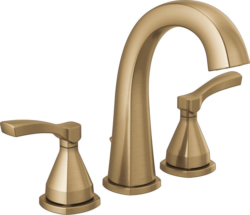 DELTA STRYKE TWO HANDLE WIDESPREAD BATHROOM FAUCET 