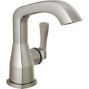 Single Handle Monoblock Bathroom Sink Faucet in Lumicoat Stainless 