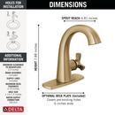 DELTA STRYKE SINGLE HANDLE BATHROOM FAUCET 