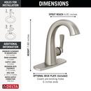 DELTA STRYKE SINGLE HANDLE BATHROOM FAUCET 