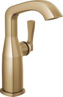 Single Handle Monoblock Bathroom Sink Faucet in Lumicoat Champagne Bronze