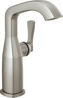 Single Handle Monoblock Bathroom Sink Faucet in Lumicoat Stainless