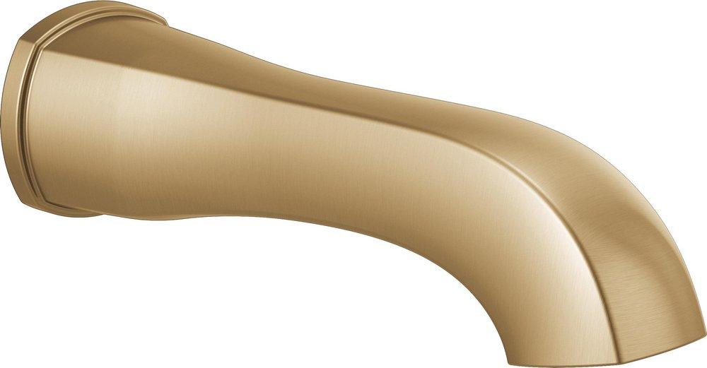 Non-Diverter Tub Spout in Lumicoat Champagne Bronze 