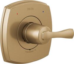 Single Handle Pressure Balancing Valve Trim in Lumicoat® Champagne Bronze
