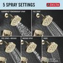 Delta Faucet Lumicoat Champagne Bronze Single Handle Multi Function Shower Faucet (Trim Only) 