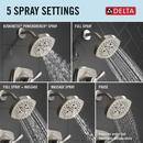 Single Handle Multi Function Shower Faucet in Lumicoat&reg; Stainless 