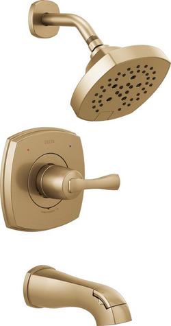 Single Handle Multi Function Bathtub & Shower Faucet in Lumicoat&reg; Champagne Bronze