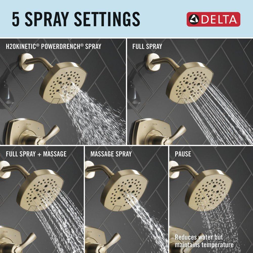 Delta Faucet Lumicoat Champagne Bronze Single Handle Multi Function Bathtub & Shower Faucet 