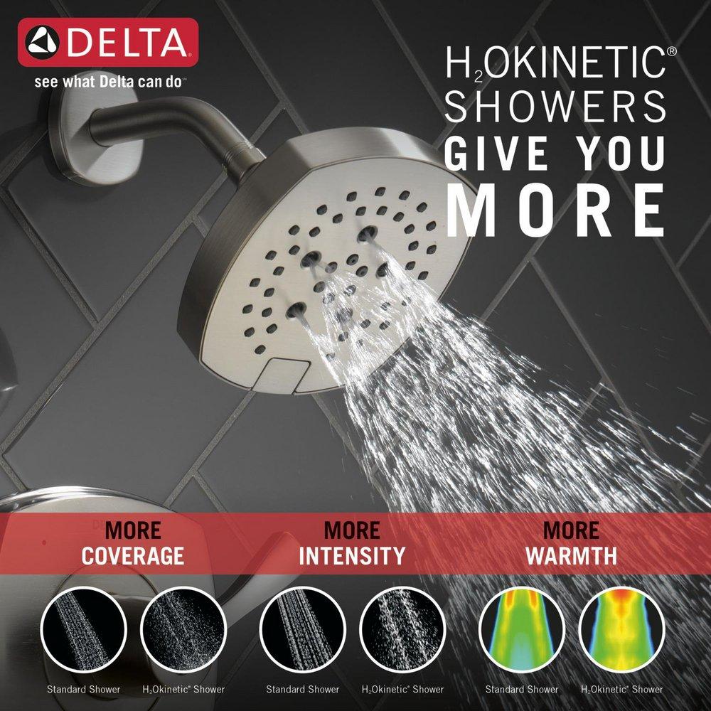 Delta Faucet Lumicoat Stainless Single Handle Multi Function Bathtub & Shower Faucet 
