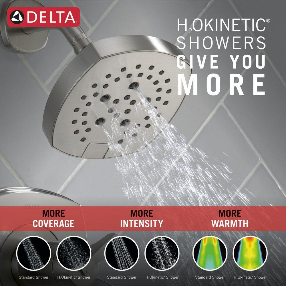 Delta Faucet Lumicoat Stainless Single Handle Multi Function Shower Faucet (Trim Only) 