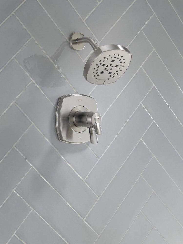 Delta Faucet Lumicoat Stainless Single Handle Multi Function Shower Faucet (Trim Only) 