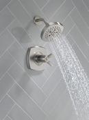 Delta Faucet Lumicoat Stainless Single Handle Multi Function Shower Faucet (Trim Only) 