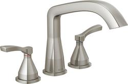 Two Handle Roman Tub Faucet in Lumicoat® Stainless (Trim Only)