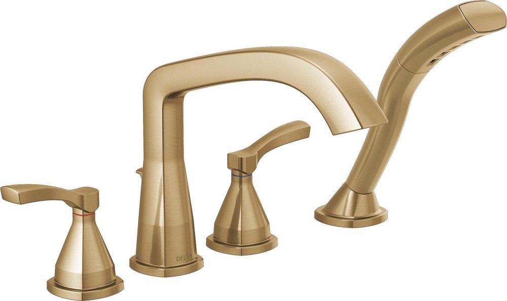 Delta Faucet Lumicoat&reg; Champagne Bronze Two Handle Roman Tub Faucet 
