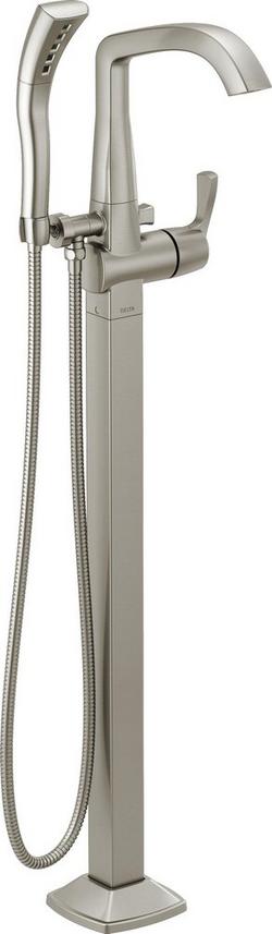 Single Handle Floor Mount Filler in Lumicoat&reg; Stainless (Trim Only)