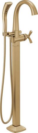 Single Handle Floor Mount Filler in Lumicoat® Champagne Bronze (Trim Only)