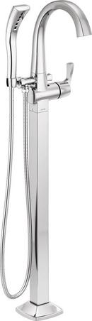 Single Handle Floor Mount Filler in Lumicoat® Chrome (Trim Only)