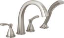 Two Handle Roman Tub Faucet with Hand Shower in Lumicoat® Stainless (Trim Only)