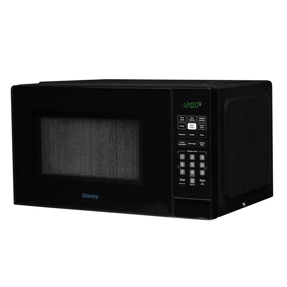 1.1 cu. ft. 900 W Countertop Microwave in Black 