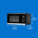 1.1 cu. ft. 900 W Countertop Microwave in Black &  Stainless Steel 