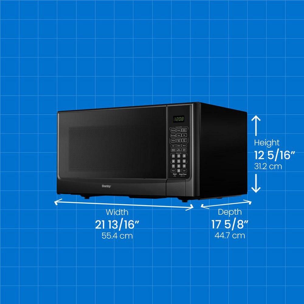 1.4 cu. ft. 1000 W Countertop Microwave in Black 