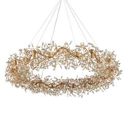24-Light 58 in. Wide Crystal Ring Chandelier