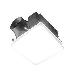 Selectable 110-130-150 CFM Ceiling Mount Continuous-Run Bathroom Exhaust Fan with LED Light in White - Energy Star Rated