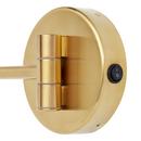 Double-Sided Wall Mount Magnifying Mirror in Brushed Gold 
