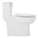 BRINSTEAD ONE-PIECE ELONGATED SKIRTED TOILET - POLISHED NICKEL HANDLE 