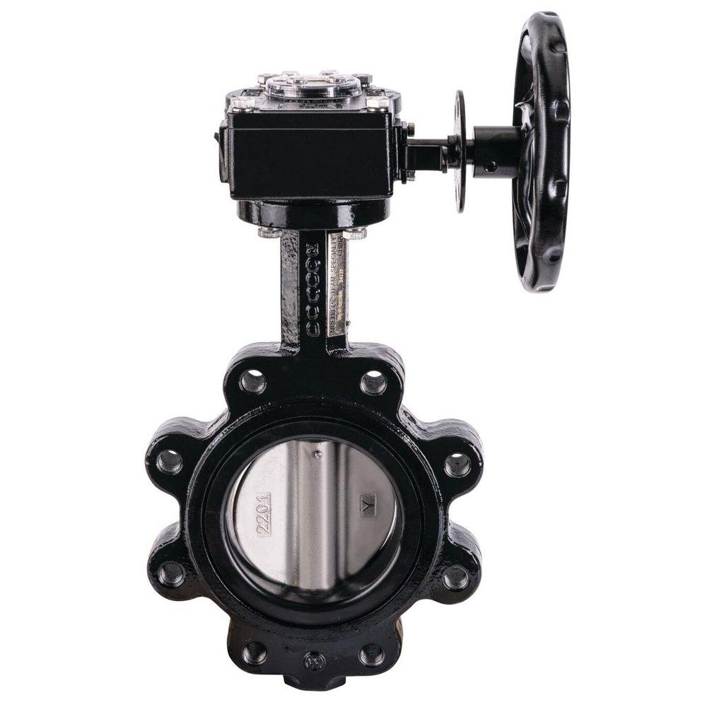 6 IN DUCTILE IRON FULL LUG BUTTERFLY VALVE IP67 RATED GEAR OPERATOR 
