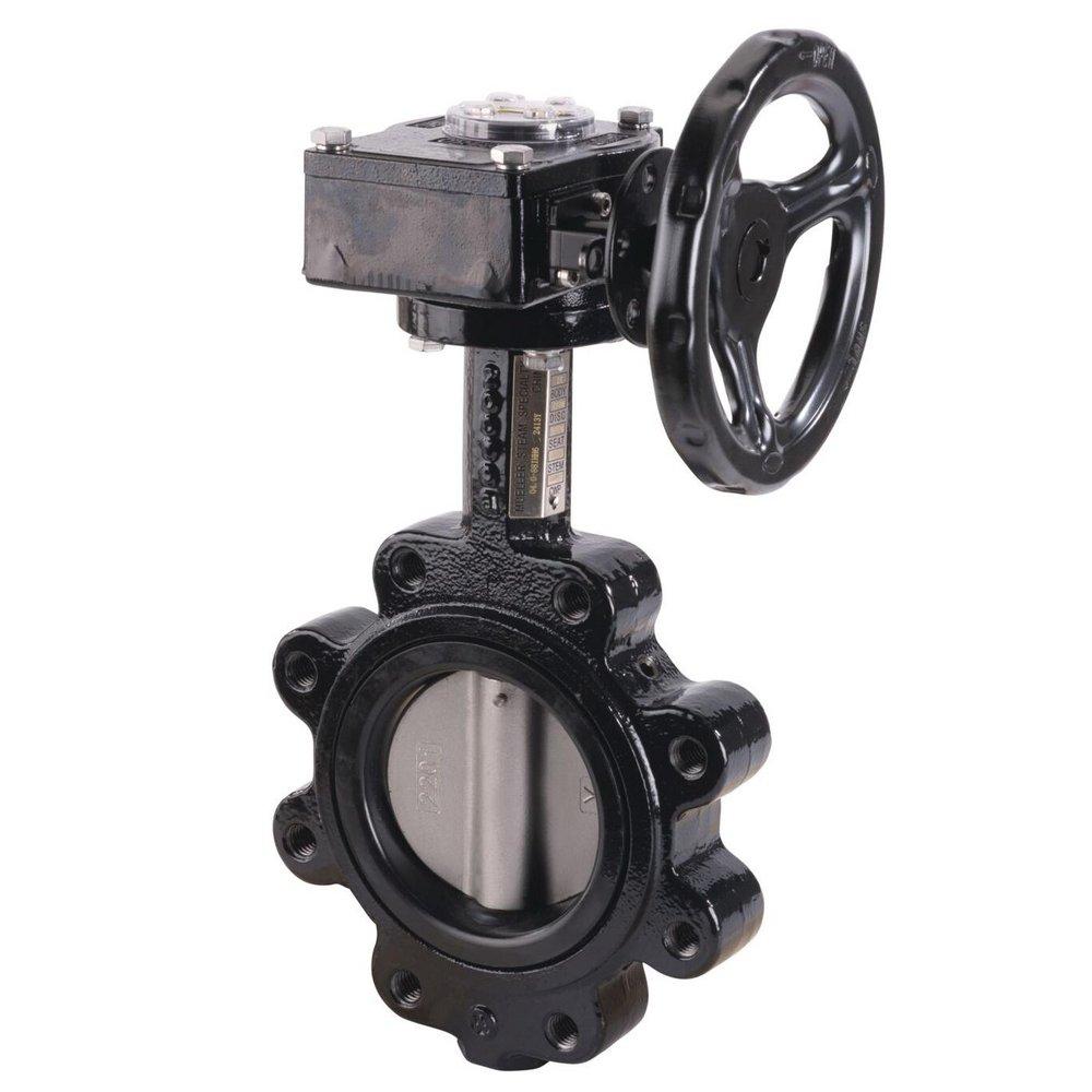 6 IN DUCTILE IRON FULL LUG BUTTERFLY VALVE IP67 RATED GEAR OPERATOR 
