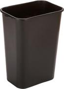 41 qt. Plastic Soft Side Waste Basket in Black (Case of 12) 
