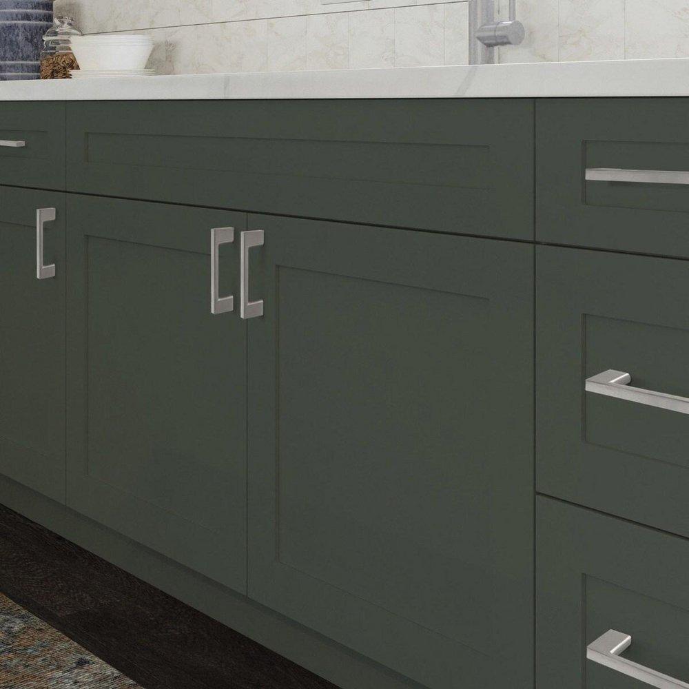 CASTER DRAWER PULL 4-1/2 INCH IN SATIN NICKEL 10 PACK 