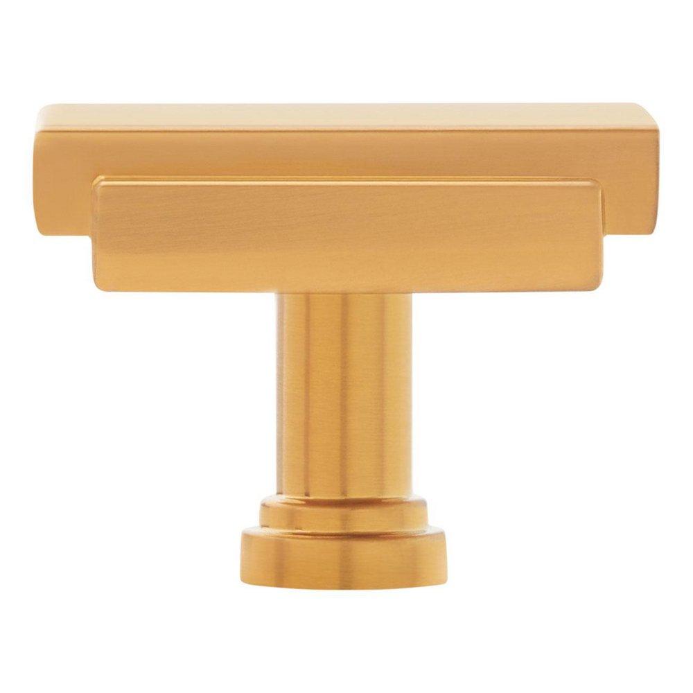 Signature Hardware Brushed Gold 1-1/4 in. Cabinet Knob 