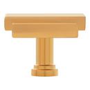 Signature Hardware Brushed Gold 1-1/4 in. Cabinet Knob 