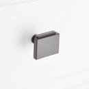 Signature Hardware Matte Black 1-1/4 in. Cabinet Knob 