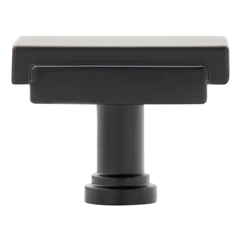 Signature Hardware Matte Black 1-1/4 in. Cabinet Knob 