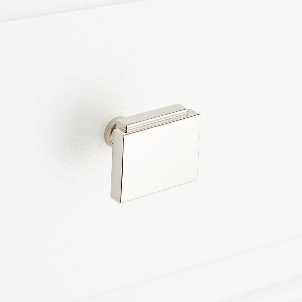 Signature Hardware Polished Nickel 1-1/4 in. Cabinet Knob 