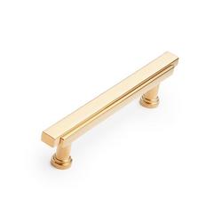 3-3/4 in. Center-to-Center Bar Cabinet Pull in Brushed Gold