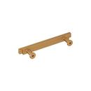 Signature Hardware Brushed Gold 3-3/4 in. Center-to-Center Bar Pull 