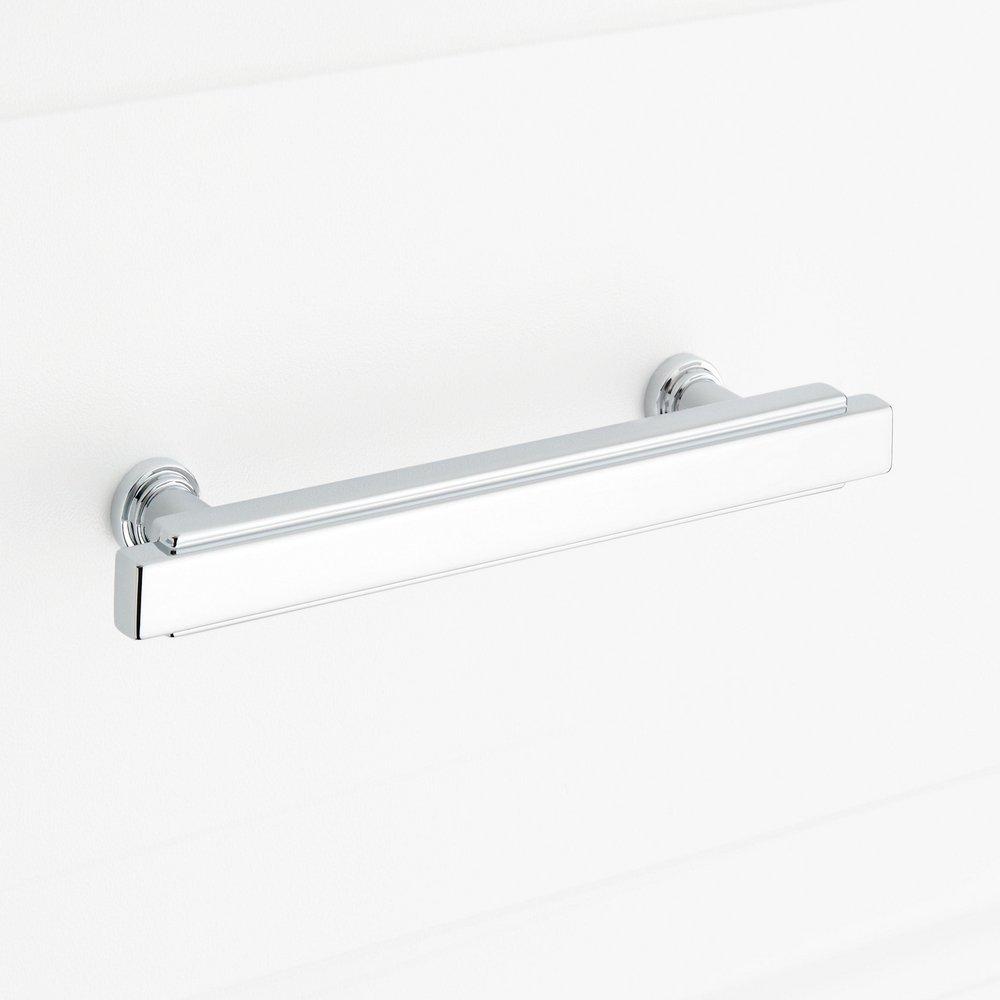 Signature Hardware Polished Chrome 3-3/4 in. Center-to-Center Bar Pull 