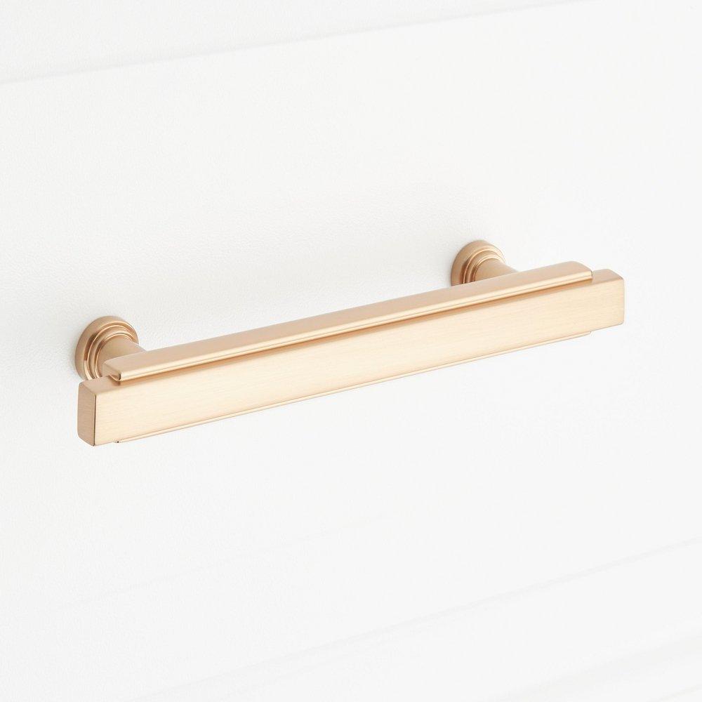 Signature Hardware Champagne Bronze 5-1/16 in. Center-to-Center Bar Pull 