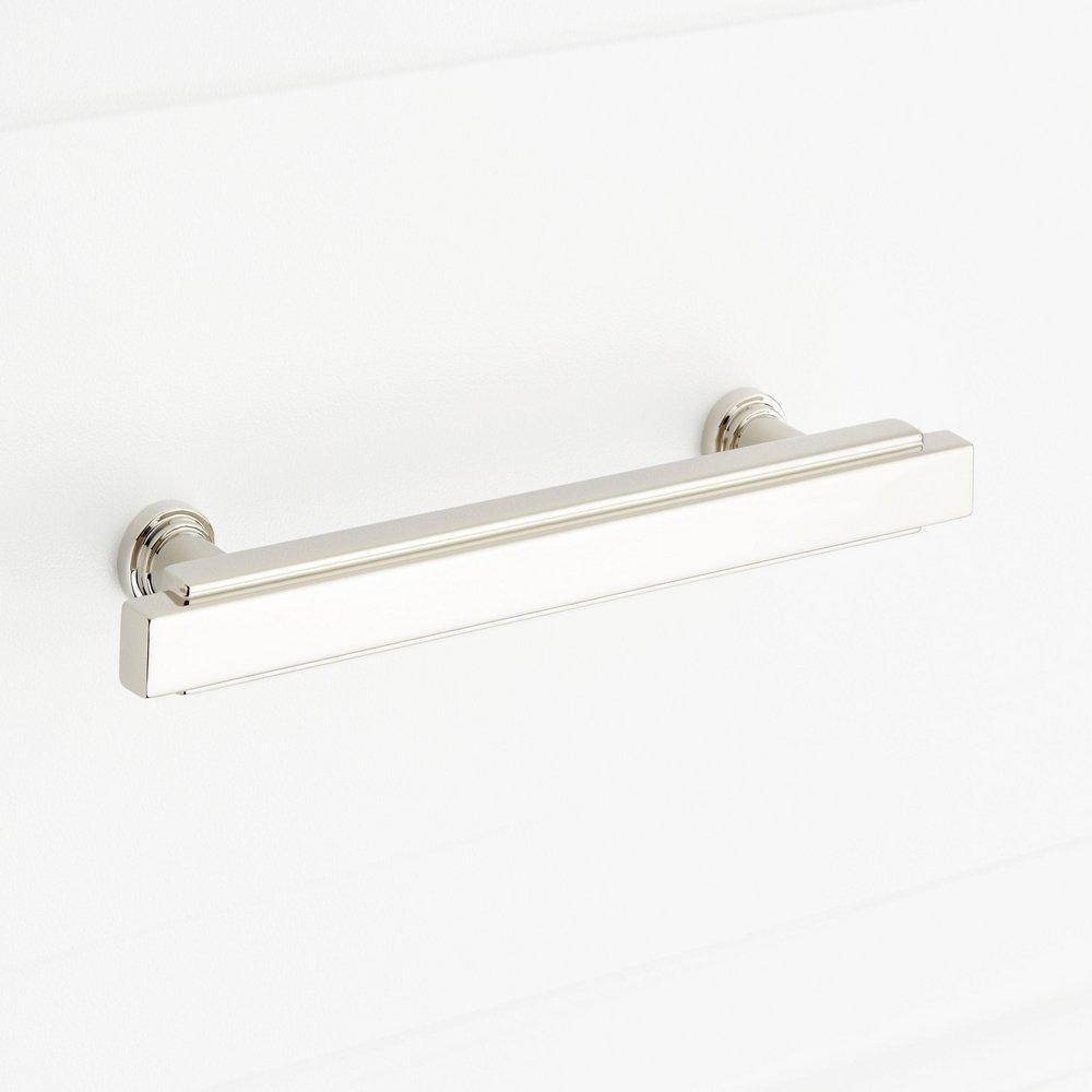 Signature Hardware Polished Nickel 5-1/16 in. Center-to-Center Bar Pull 