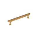 6-5/16 in. Center-to-Center Bar Pull in Brushed Gold