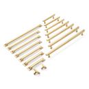 Signature Hardware Brushed Gold 6-5/16 in. Center-to-Center Bar Pull 